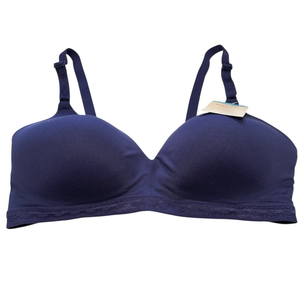 NWT Warner’s Cloud 9 Bra Sz 38C Black Super Soft Lightly Lined Comfort